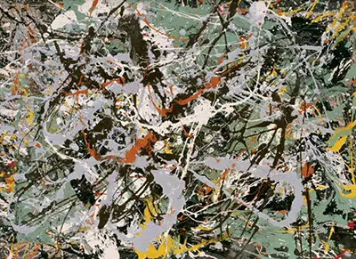 Green Silver Jackson Pollock